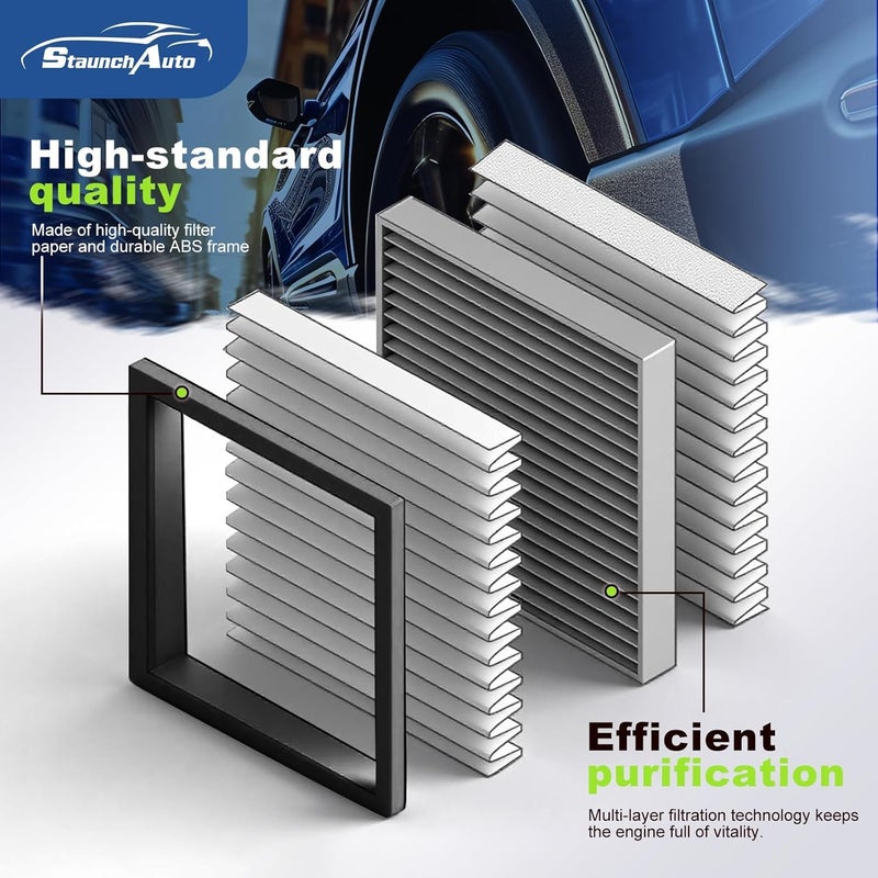 StaunchAuto Engine&Cabin Air Filter for Tucson&Santa Cruz 2022-2026, Santa Fe&Sorento 2021-2026, Sonata 2020-2026, (Not for hybrid!) Air filter Replacement 97133L1000 28113L1000 Automotive Accessories - Image 3
